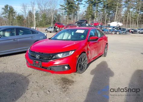 2020 Honda Civic Sport из США, поврежденный, VIN 2HGFC2F81LH563151